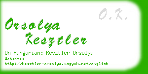 orsolya kesztler business card